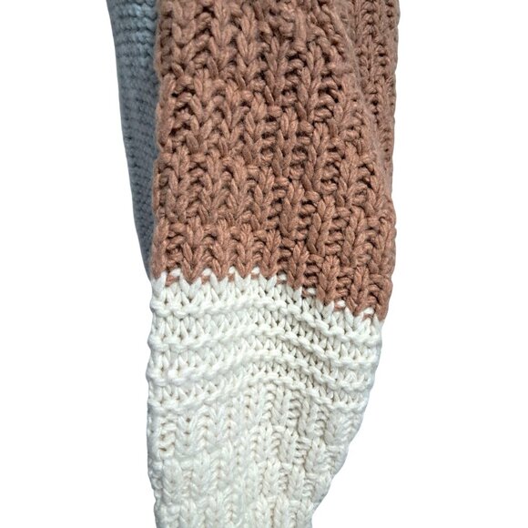 Universal Thread Multicolor Chunky Knit Cropped Sweater XL Slouchy Womens Pullov - Picture 10 of 11